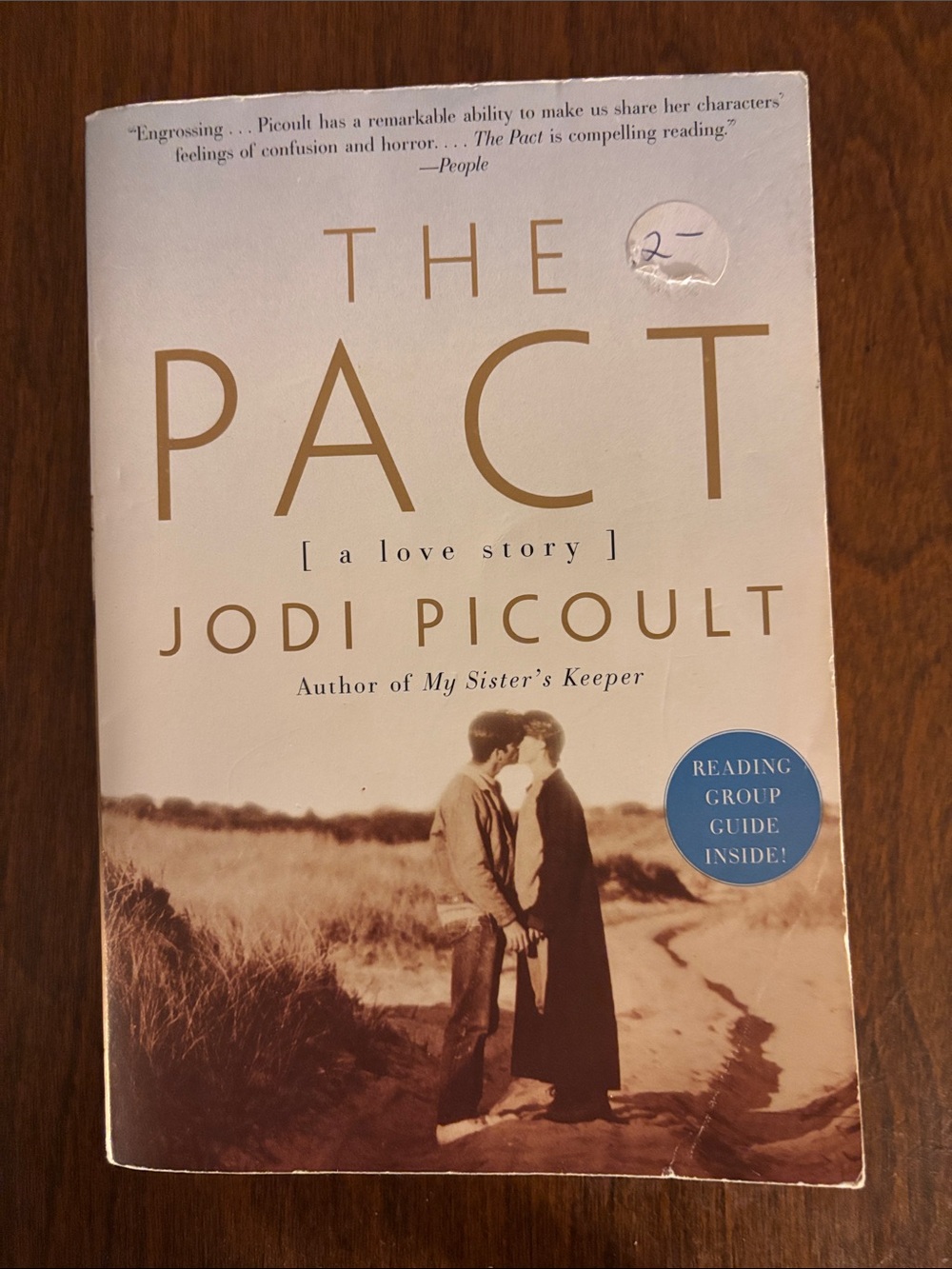 The Pact by Jodi Picoult - Soft White & Sepia Paperback